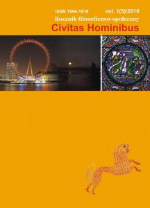 Civitas Hominibus - rocznik filolzoficzno-społeczny - E. Pietrzak