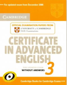 Cambrigde Certificate Advanced