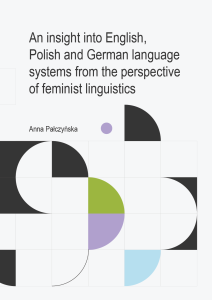 An insight into English, Polish and German language systems
