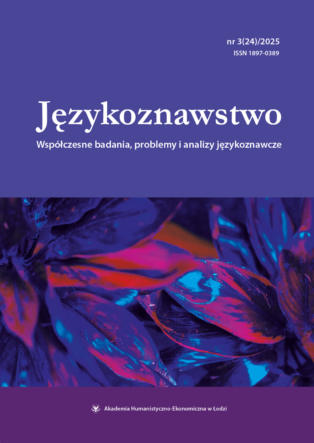 Językoznawstwo nr 3(24)/2025